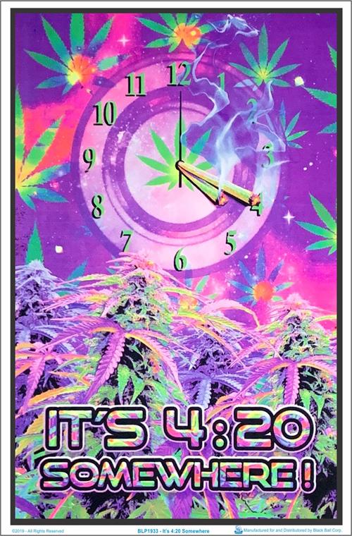 Plakat UV "its 420 somewhere"