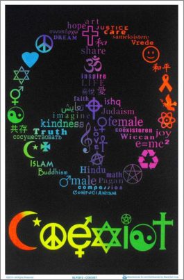 Plakat UV „coexist”