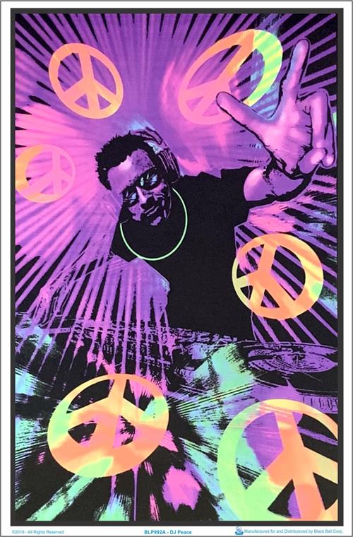 Plakat UV "DJ peace"